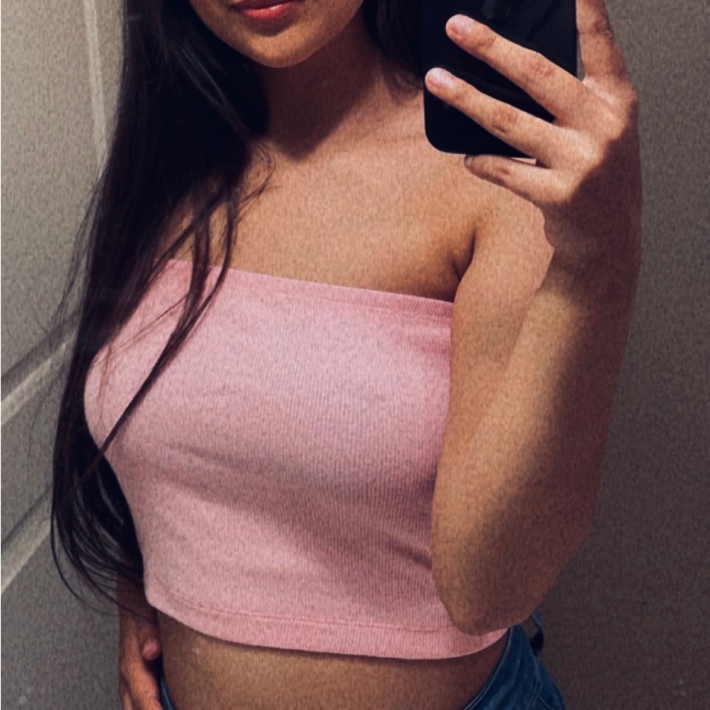Pink crop top